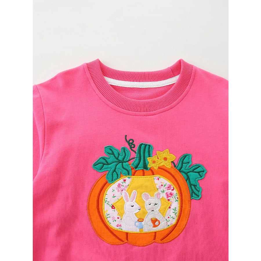 Children’s Pumpkin Patch Applique Sweatshirt Apparel and Accessories