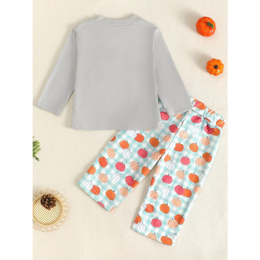 Children’s Pumpkin Patch Long Sleeve Top and Pants Set Apparel and Accessories