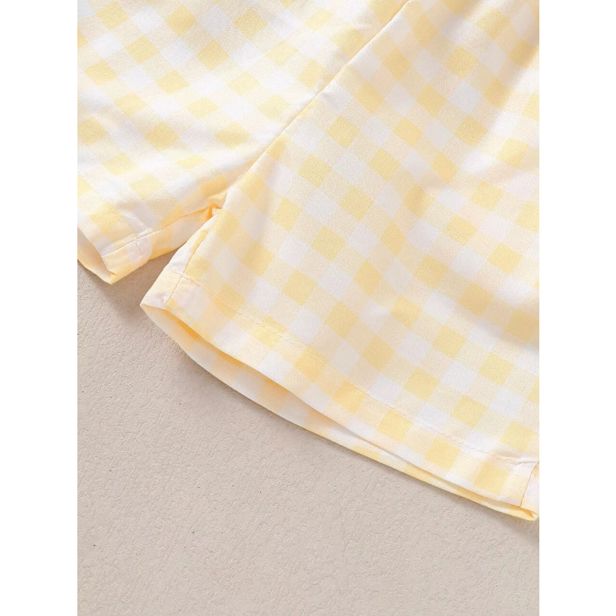 Children’s Puppy Round Neck Tee and Shorts Set Apparel and Accessories