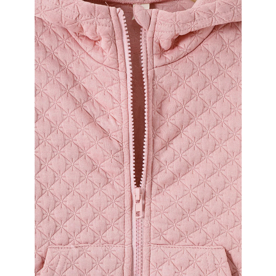 Children’s Quilted Zip-Up Hooded Jacket Apparel and Accessories