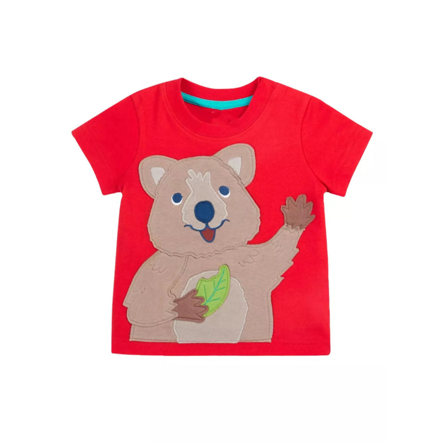 Children’s Quokka Applique Short Sleeve T-Shirt Apparel and Accessories