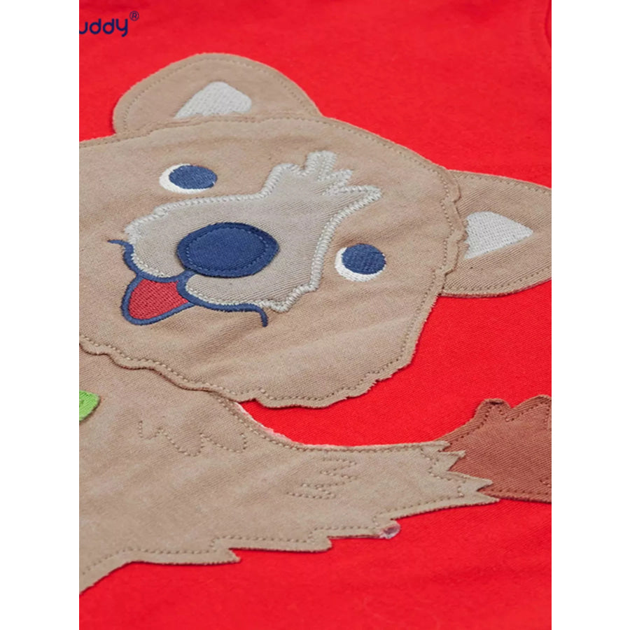 Children’s Quokka Applique Short Sleeve T-Shirt Apparel and Accessories