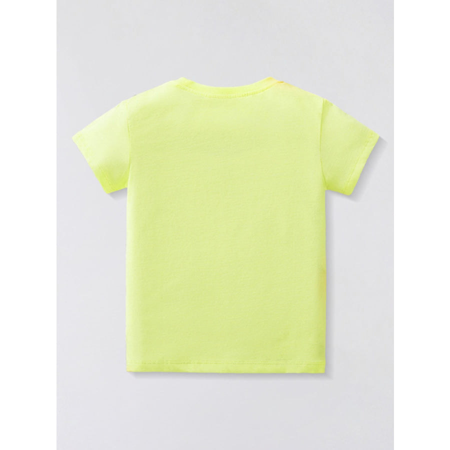 Children’s Rabbit Bicycle Graphic Short Sleeve T-Shirt Apparel and Accessories