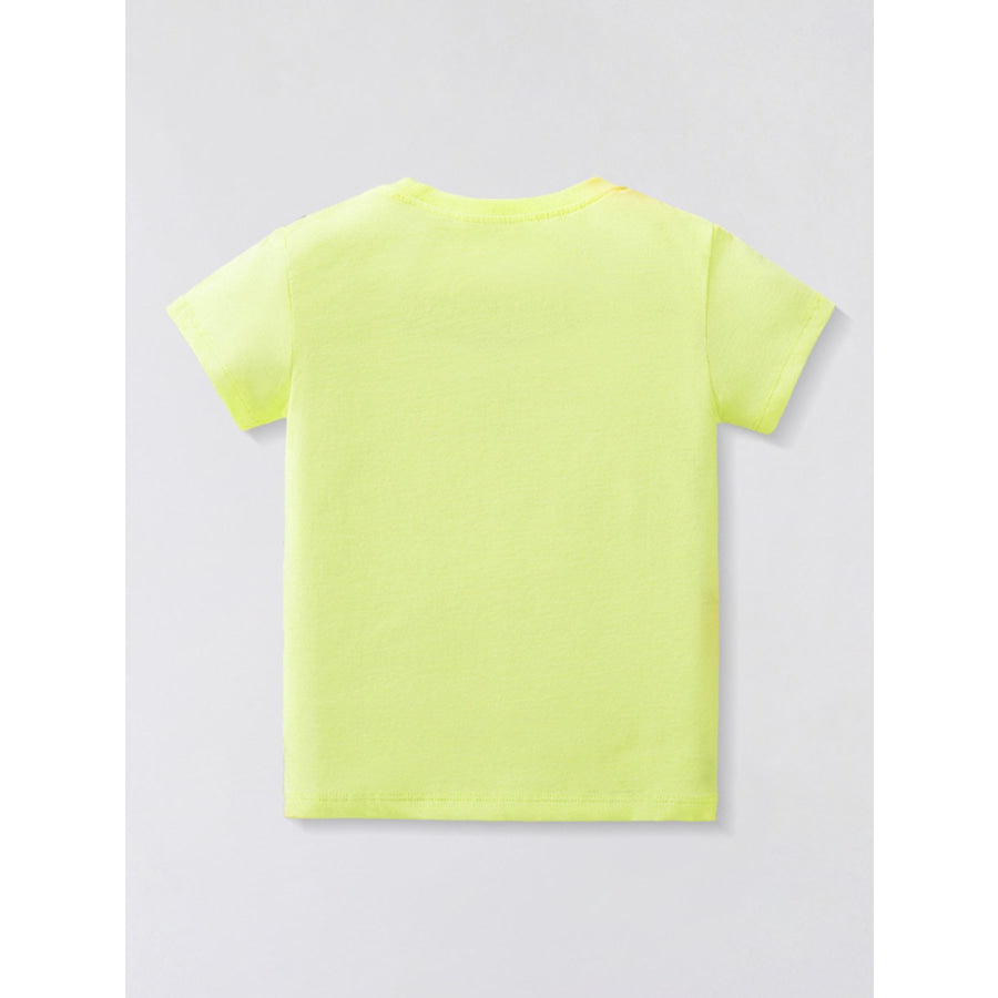 Children’s Rabbit Bicycle Graphic Short Sleeve T-Shirt Apparel and Accessories