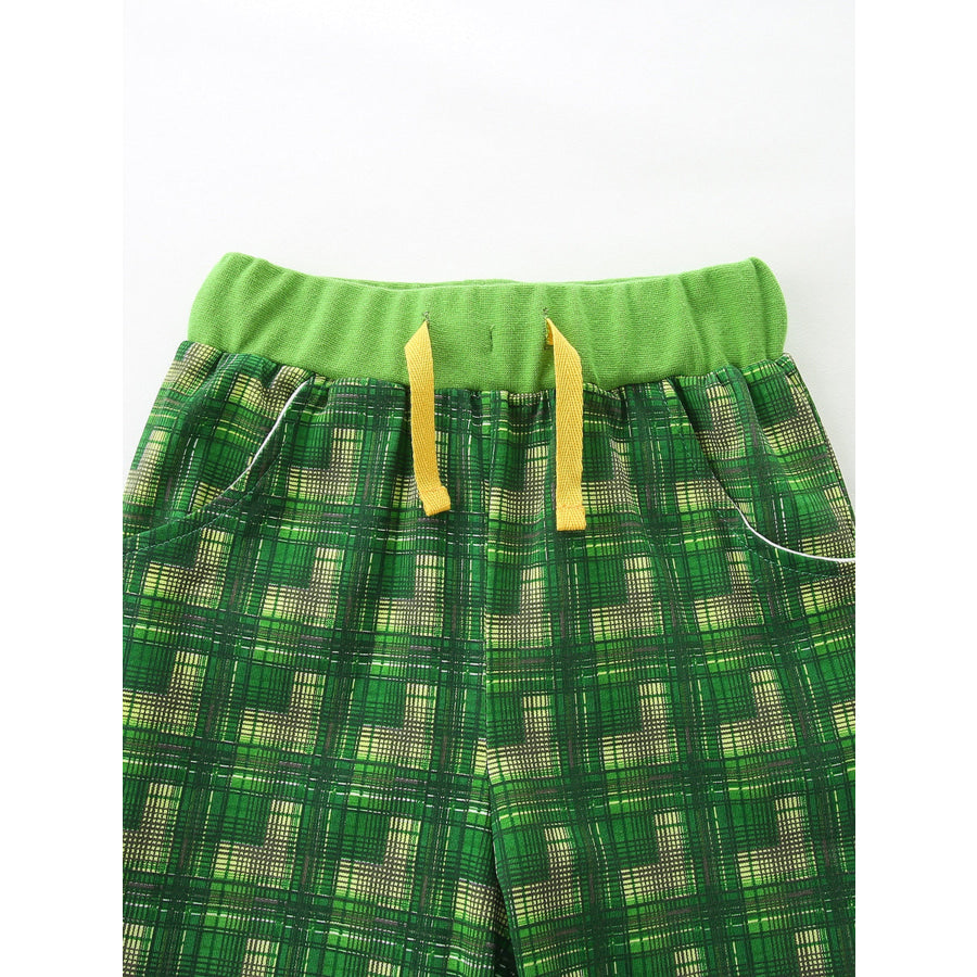 Children’s Rabbit Excavator Print Tee and Shorts Set Apparel and Accessories