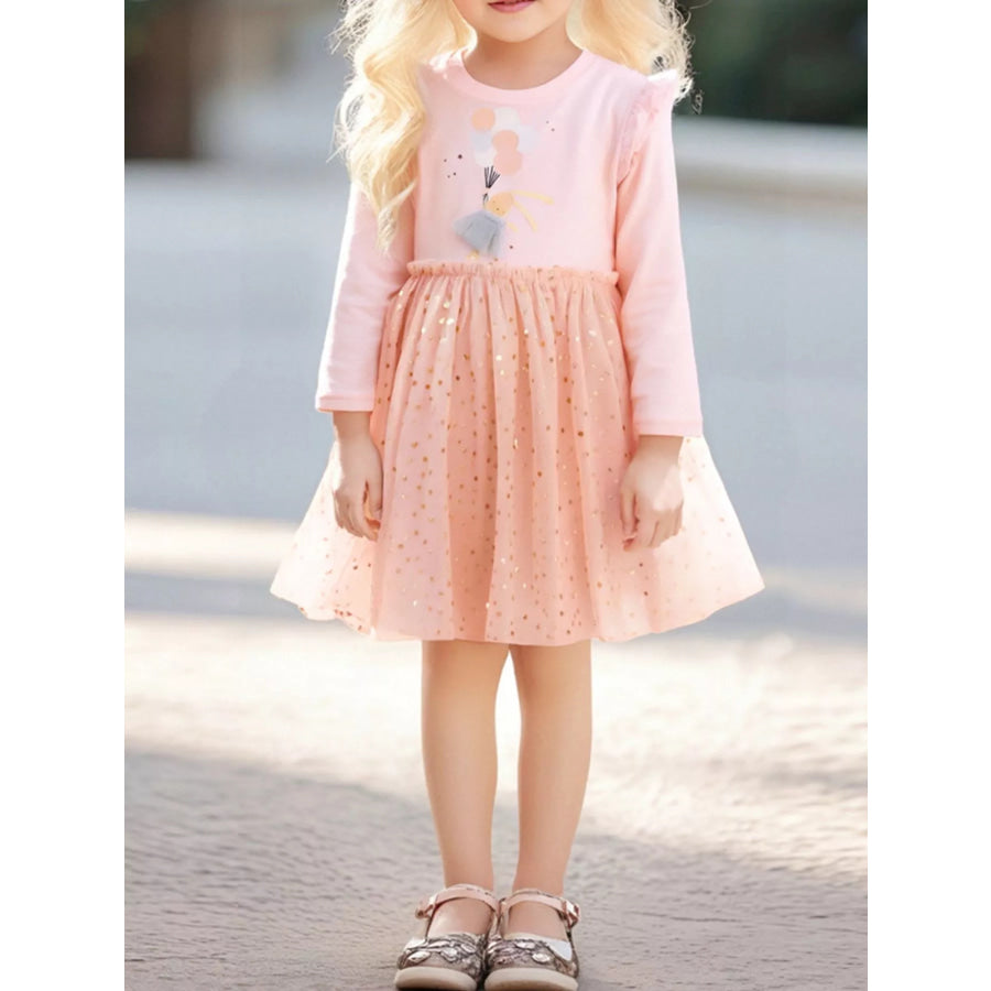 Children’s Rabbit Long Sleeve Tulle Dress Apparel and Accessories