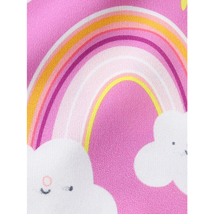 Children’s Rainbow Cloud Print Tee and Shorts Set Apparel and Accessories
