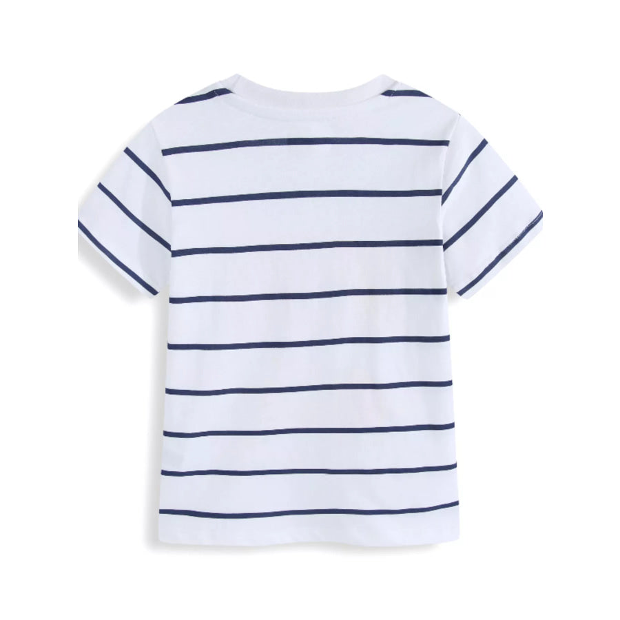 Children’s Rainbow Graphic Striped T-Shirt Apparel and Accessories