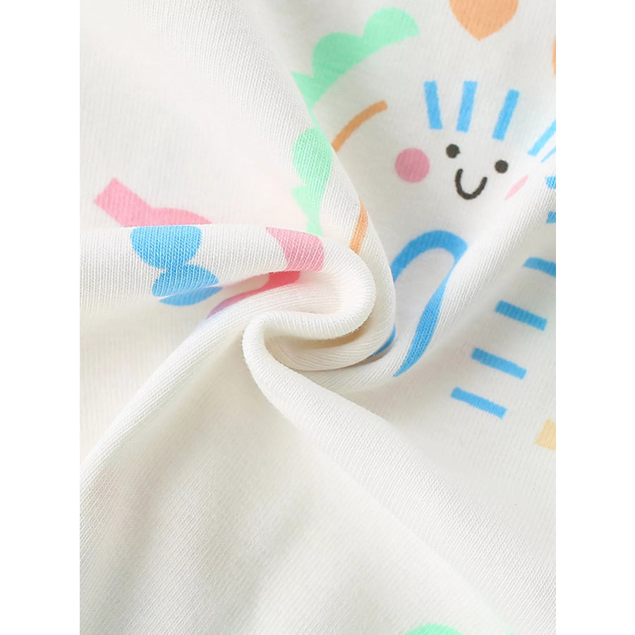 Children’s Rainbow Print Short Sleeve T-Shirt Apparel and Accessories