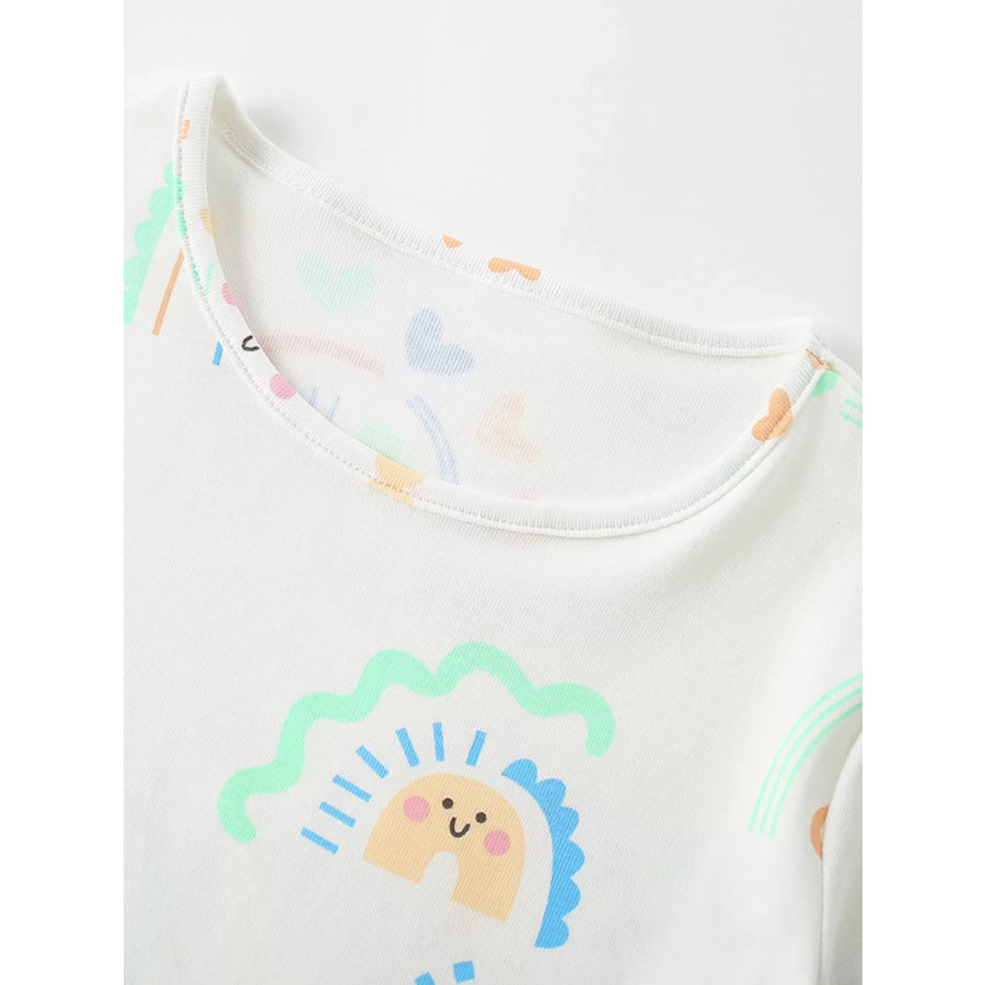 Children’s Rainbow Print Short Sleeve T-Shirt Apparel and Accessories