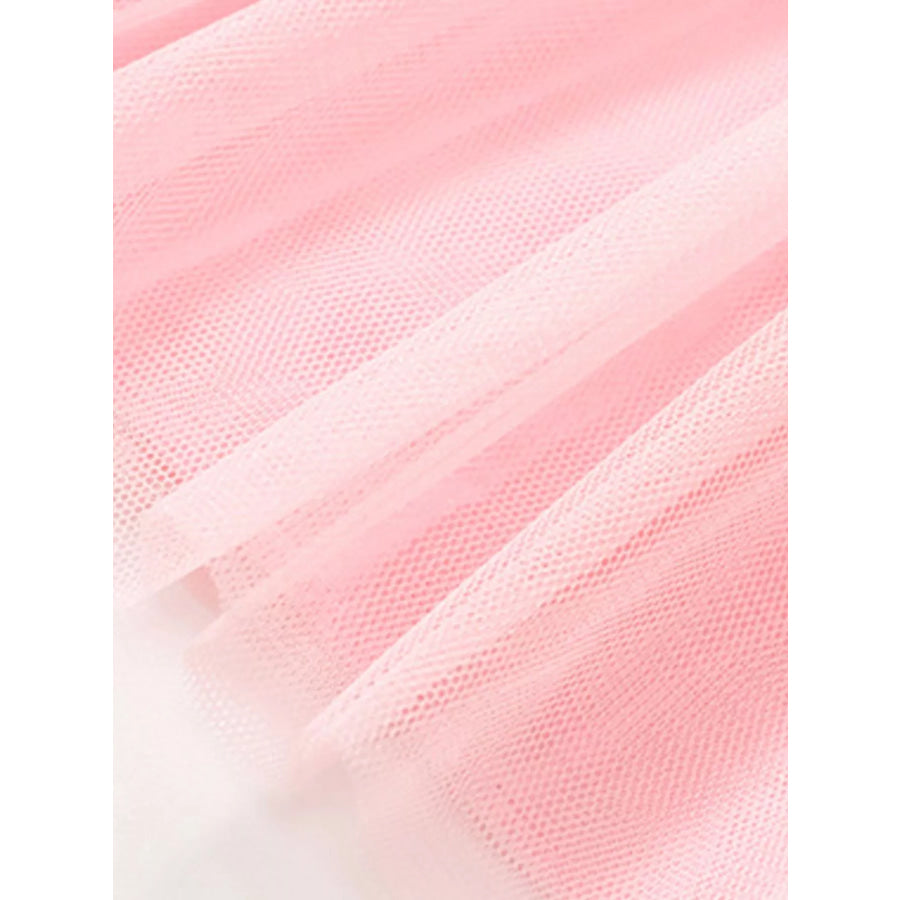 Children’s Rainbow Print Tulle Dress Apparel and Accessories