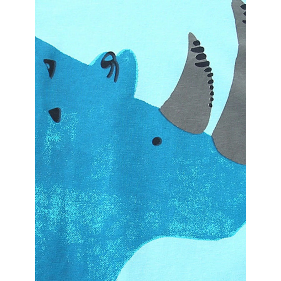 Children’s Rhino Graphic Tee & Plaid Shorts Set Apparel and Accessories