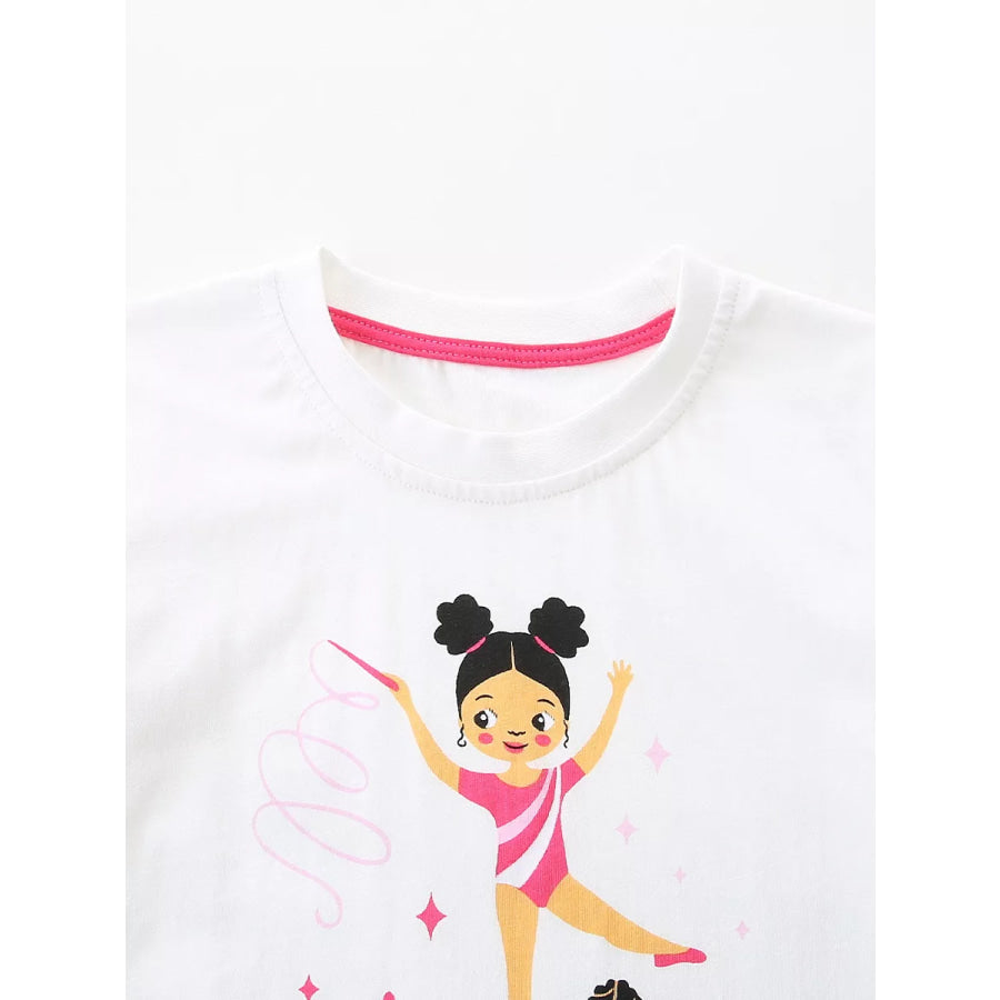 Children’s Rhythmic Gymnastics Print T-Shirt Apparel and Accessories