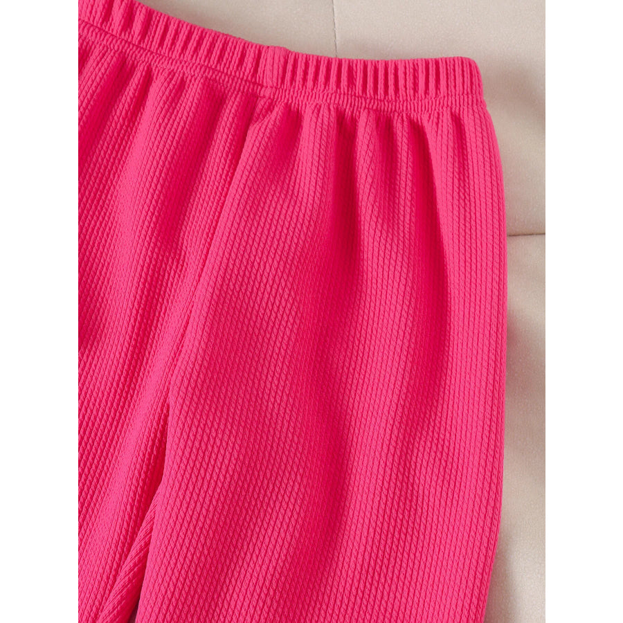 Children’s Ribbed Bow Tank Top and Pants Set Apparel and Accessories