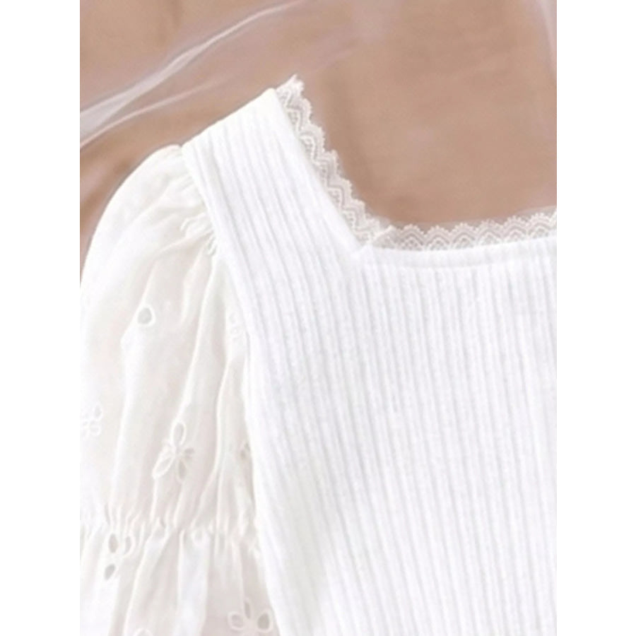 Children’s Ribbed Knit Top and Shorts Set White / 4Y Apparel Accessories