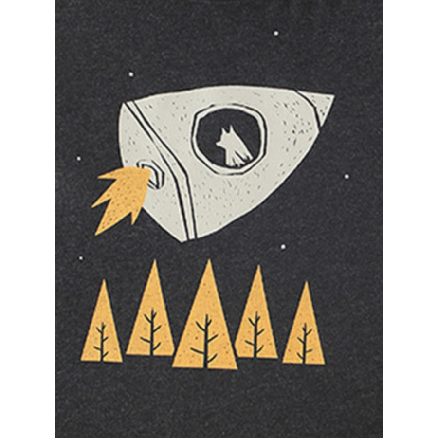 Children’s Rocket Graphic Casual T-Shirt Apparel and Accessories