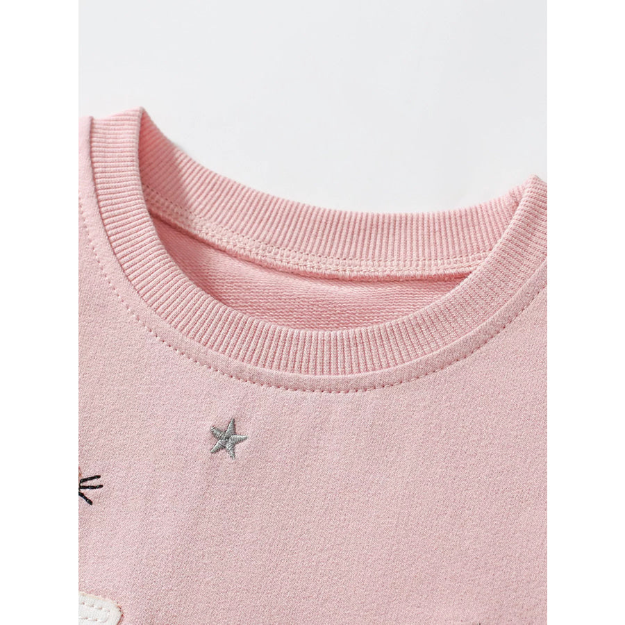 Children’s Round Neck Short Sleeve Sweatshirt Dress Apparel and Accessories