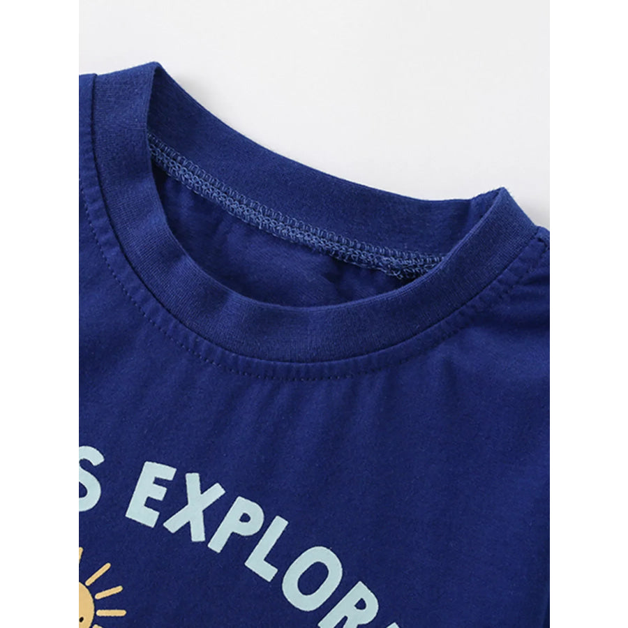 Children’s Round Neck Short Sleeve T-Shirt Apparel and Accessories