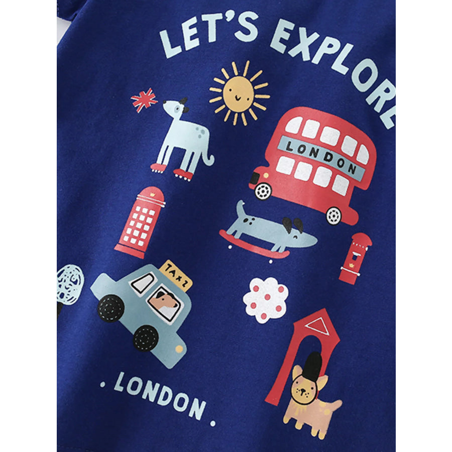 Children’s Round Neck Short Sleeve T-Shirt Apparel and Accessories