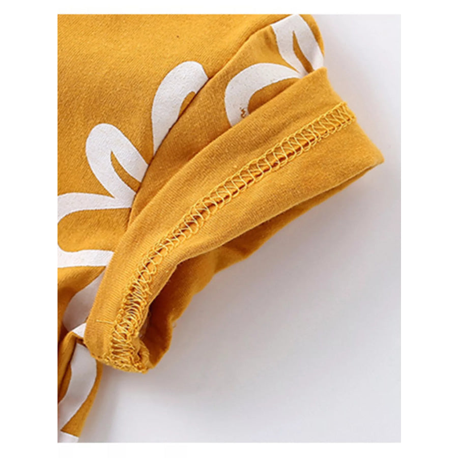 Children’s Round Neck Top and Shorts Set Apparel and Accessories
