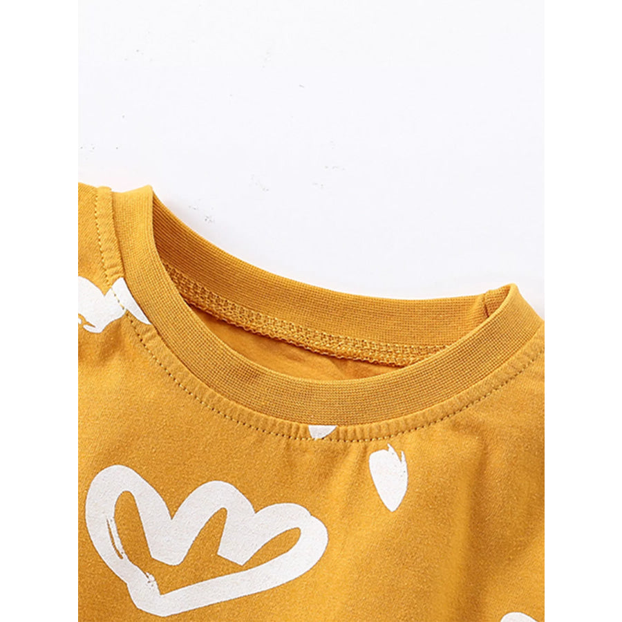 Children’s Round Neck Top and Shorts Set Apparel and Accessories