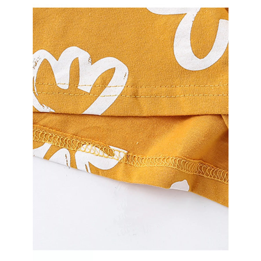 Children’s Round Neck Top and Shorts Set Apparel and Accessories