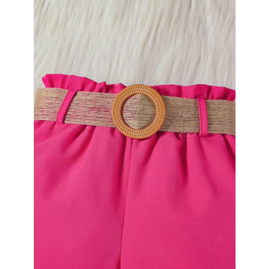 Children’s Ruffle Cold Shoulder Top & Shorts Set Apparel and Accessories