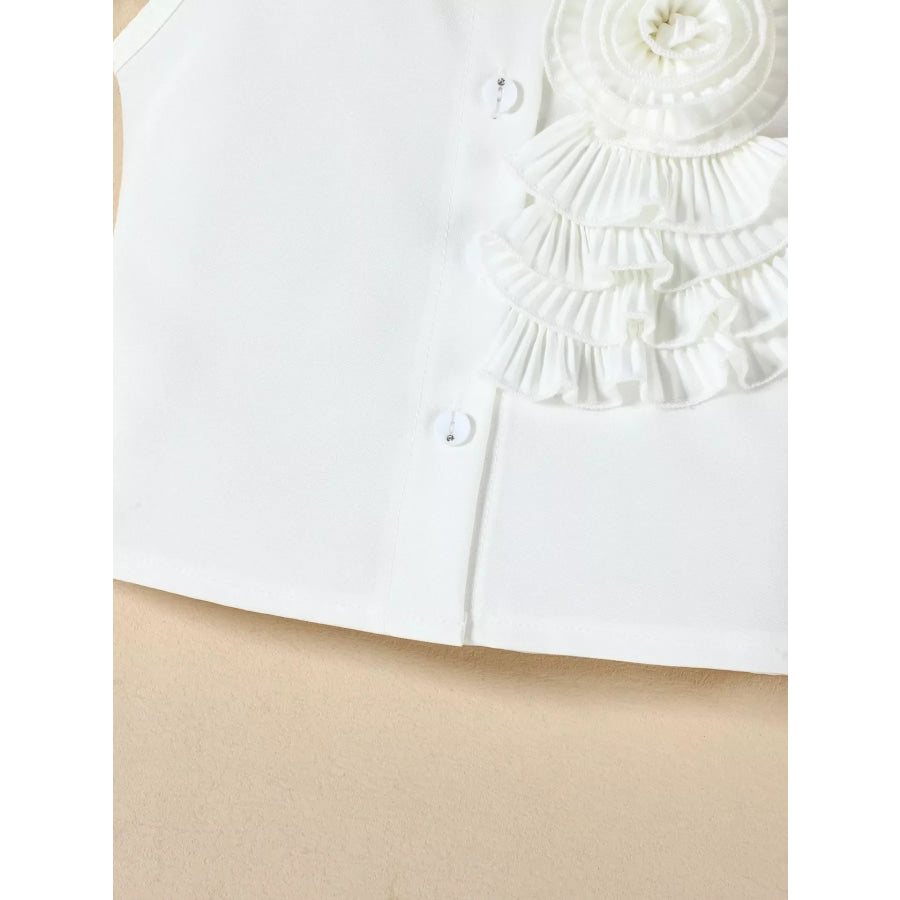 Children‘s Ruffle Decor Top & Button Detail Skort Set Apparel and Accessories