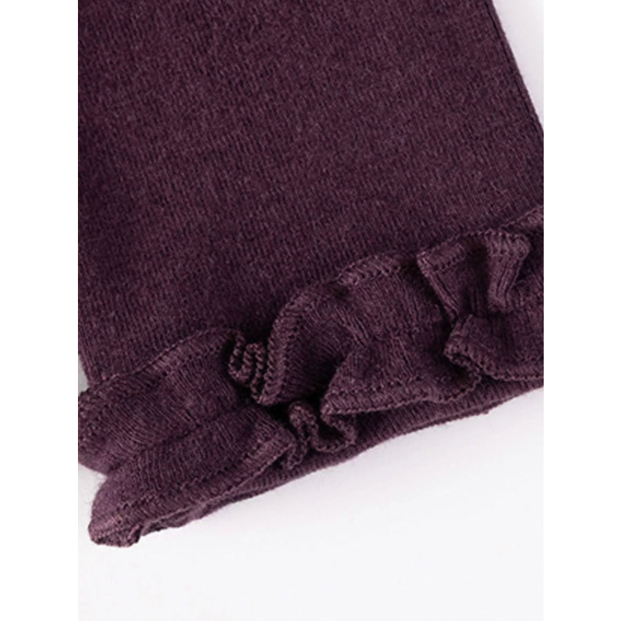 Children’s Ruffle-Neck Long Sleeve T-Shirt Apparel and Accessories