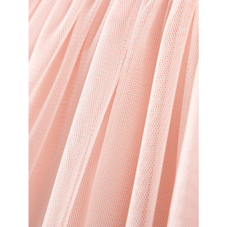 Children’s Ruffle Sleeve Tulle Dress Apparel and Accessories
