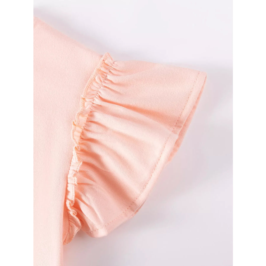 Children’s Ruffle Sleeve Tulle Dress Apparel and Accessories