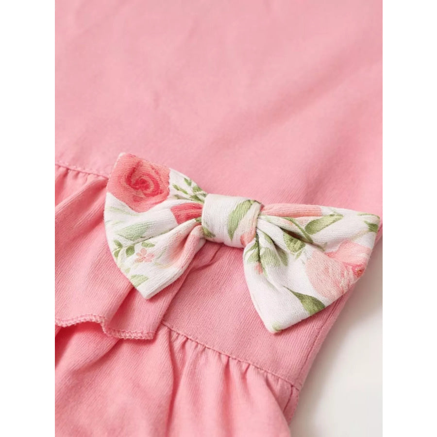 Children’s Ruffle Top & Floral Print Pants Set Apparel and Accessories