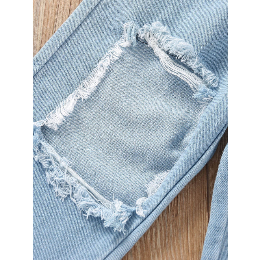 Children’s Ruffle Top & Jeans Set with Headband Apparel and Accessories