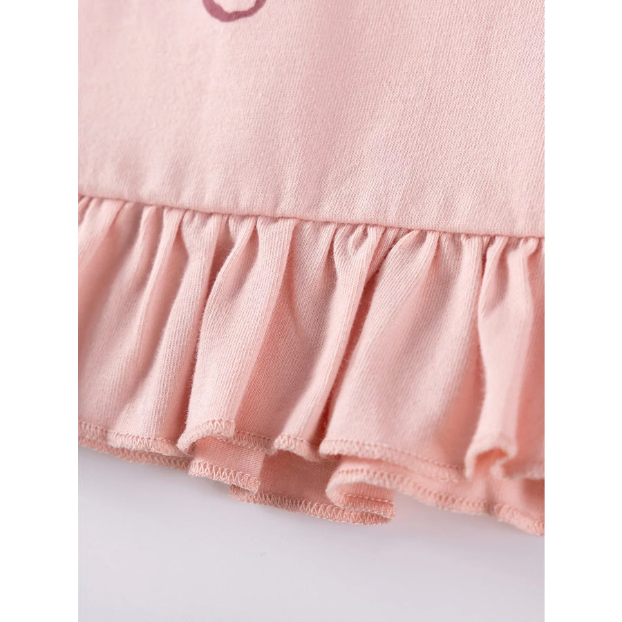 Children’s Ruffle Trim Long Sleeve Dress Apparel and Accessories