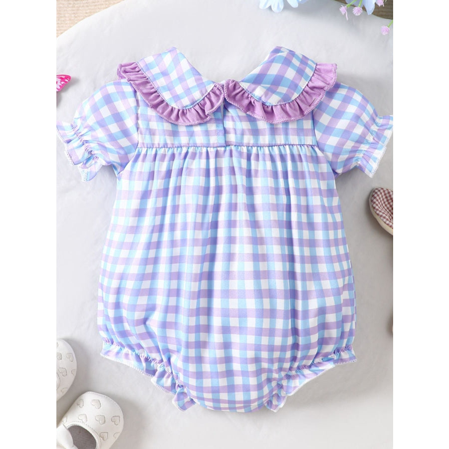 Children’s Ruffle Trim Short Sleeve One-Piece Apparel and Accessories