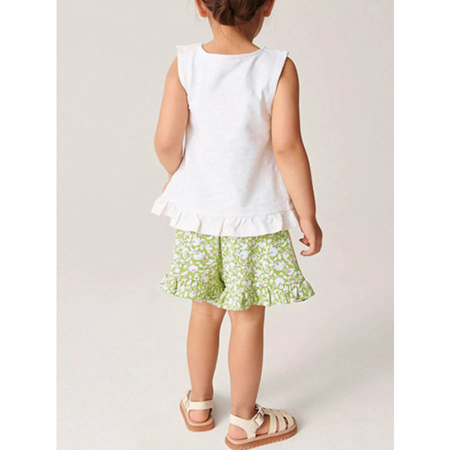 Children’s Ruffle Trim Tank and Shots Set Apparel and Accessories
