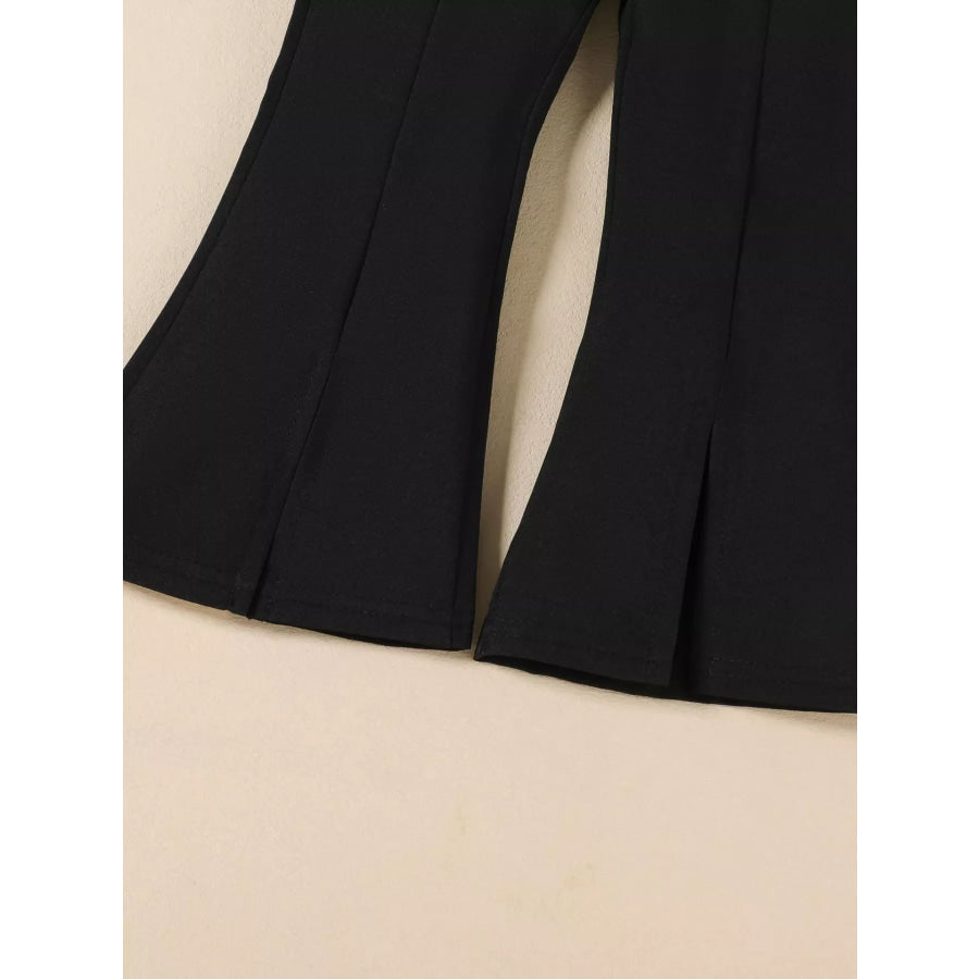 Children’s Ruffle Trim Top and Flare Leg Pants Set Apparel and Accessories