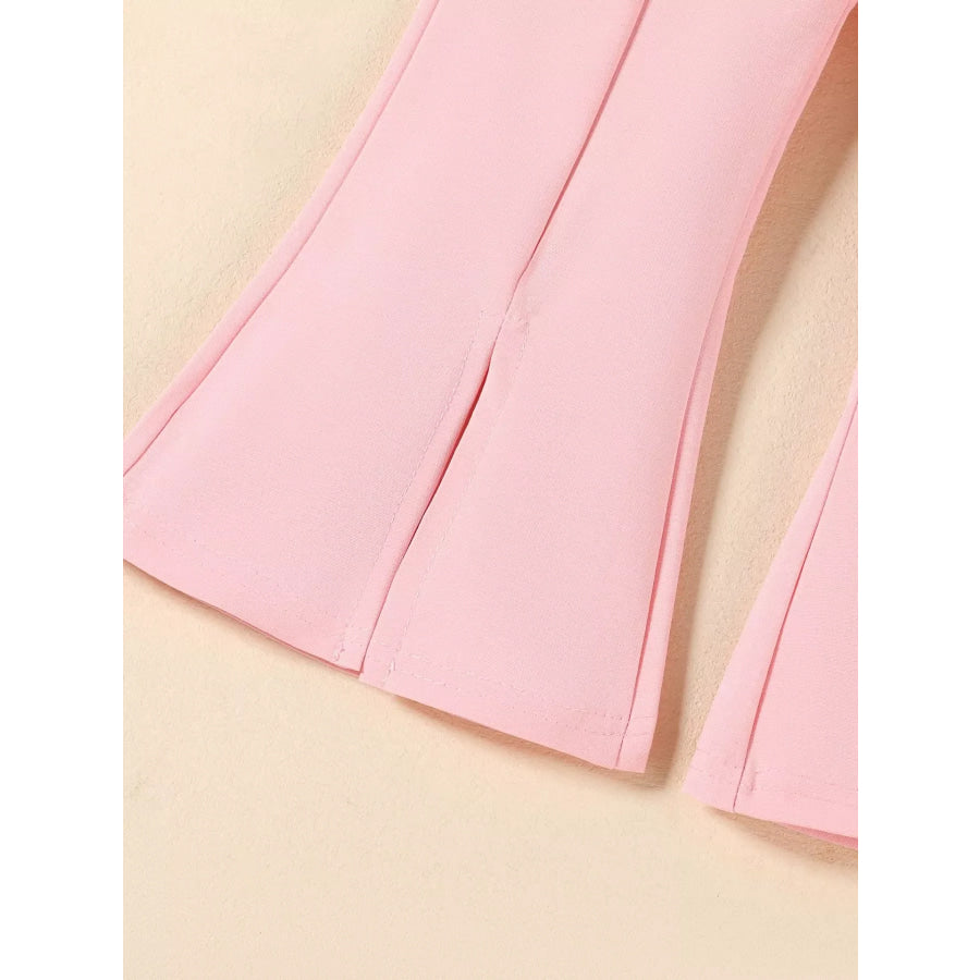 Children’s Ruffle Trim Top and Flare Leg Pants Set Apparel and Accessories