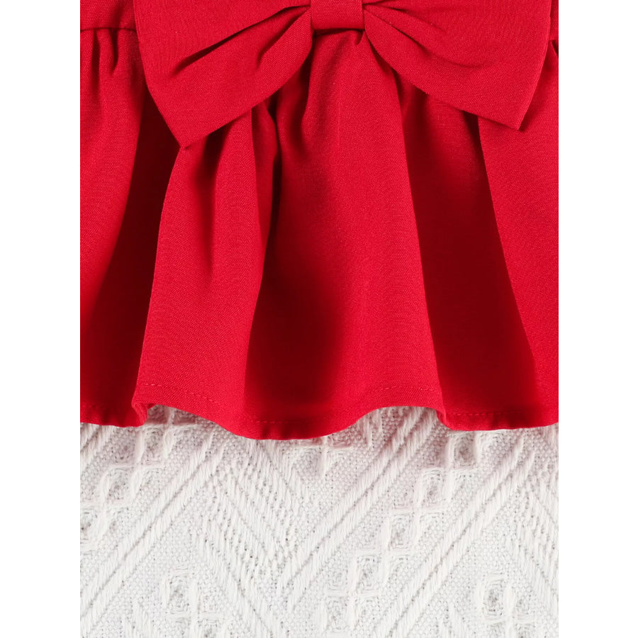 Children’s Ruffle Trim Top & Denim Shorts Set Apparel and Accessories