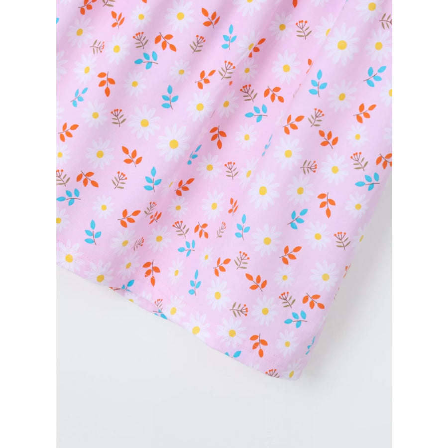 Children’s Ruffled Floral Print Dress Apparel and Accessories