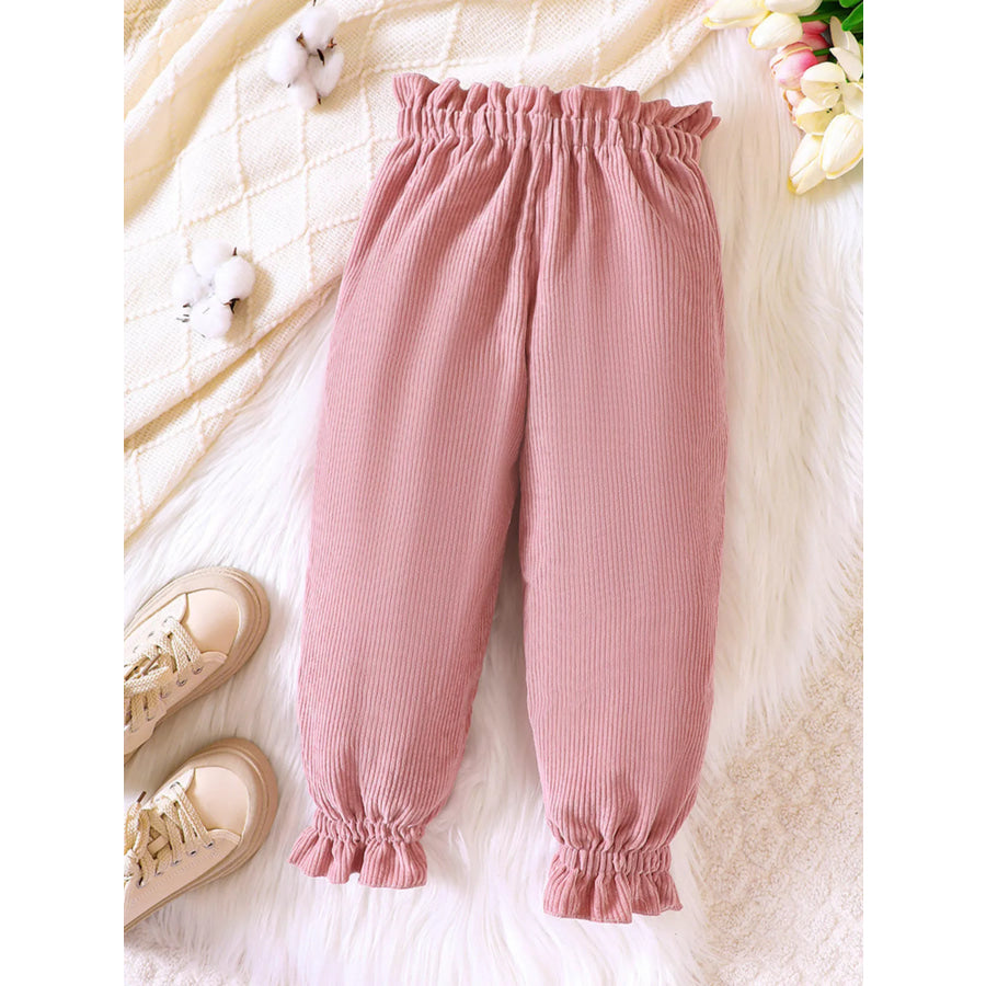 Children’s Ruffled Hem Corduroy Pants Apparel and Accessories