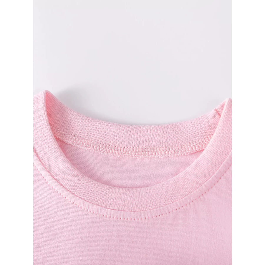 Children’s Ruffled Hem Short Sleeve Dress Apparel and Accessories