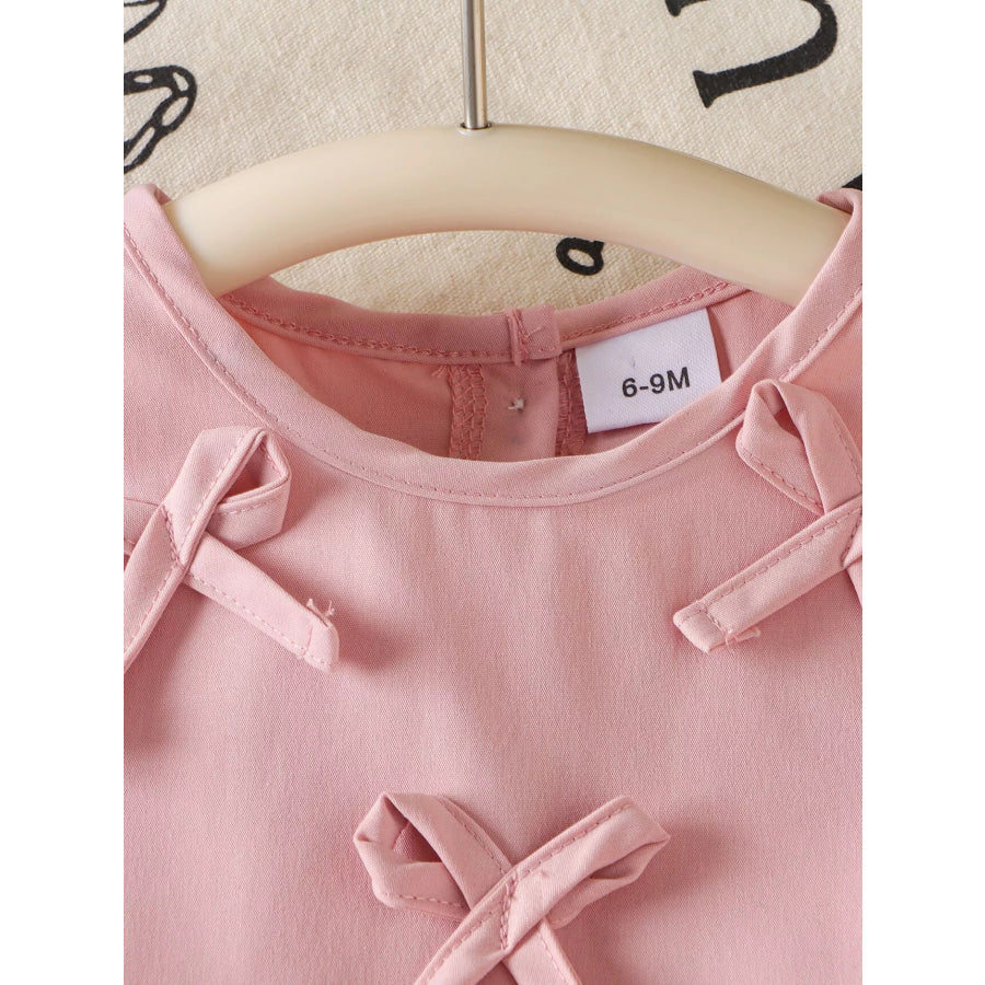 Children’s Ruffled Hem Tank and Pants Set Pink / 6-9M Apparel and Accessories