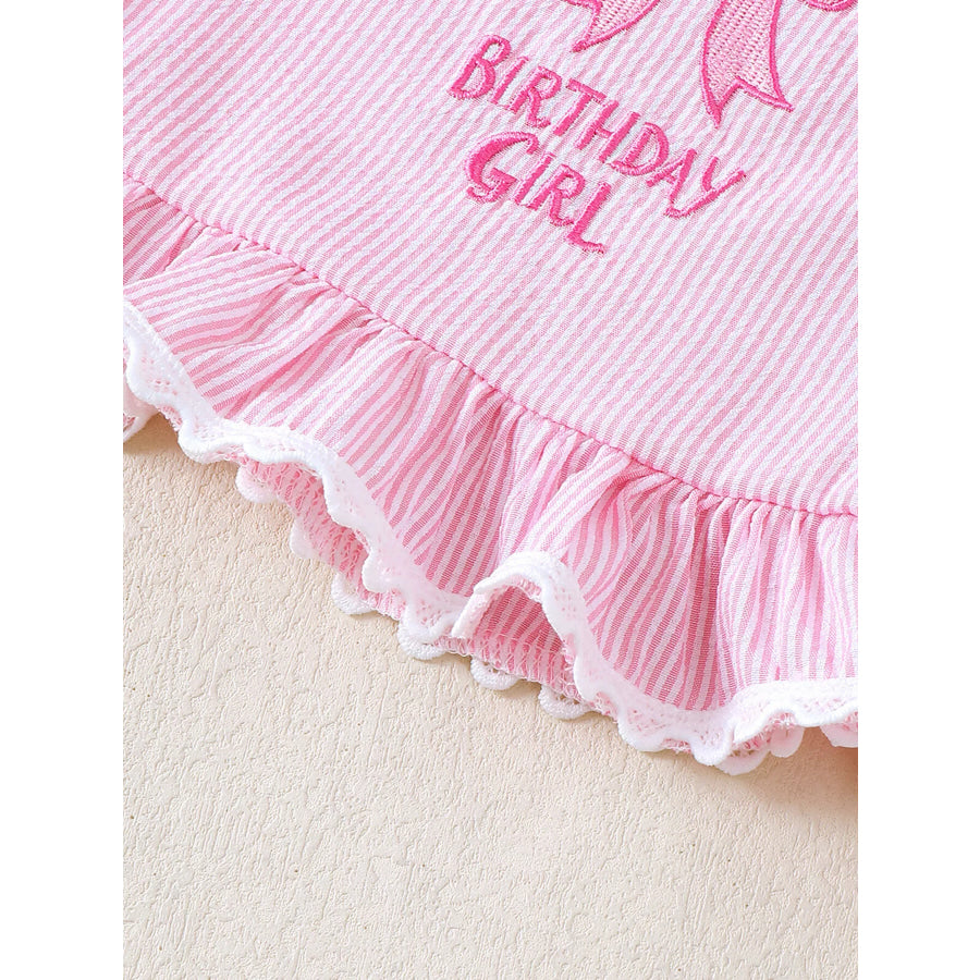 Children’s Ruffled Hem Tank & Shorts Set Apparel and Accessories