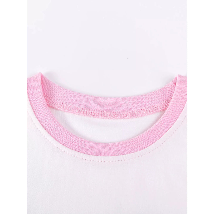 Children’s Ruffled Hem Top and Capri Set Apparel and Accessories