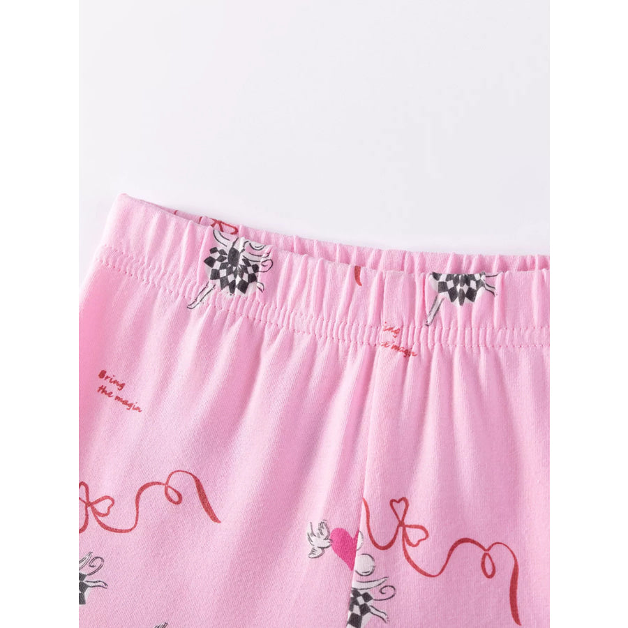 Children’s Ruffled Hem Top and Capris Pants Set Apparel and Accessories