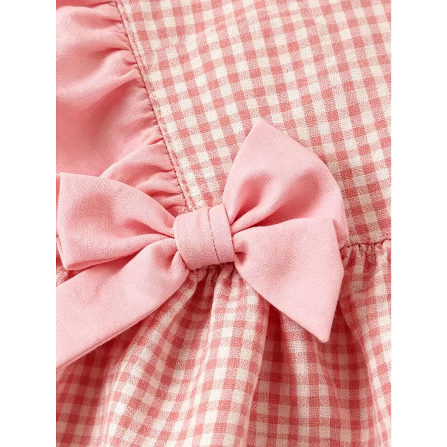 Children’s Ruffled Plaid Top and Pants Set Apparel and Accessories