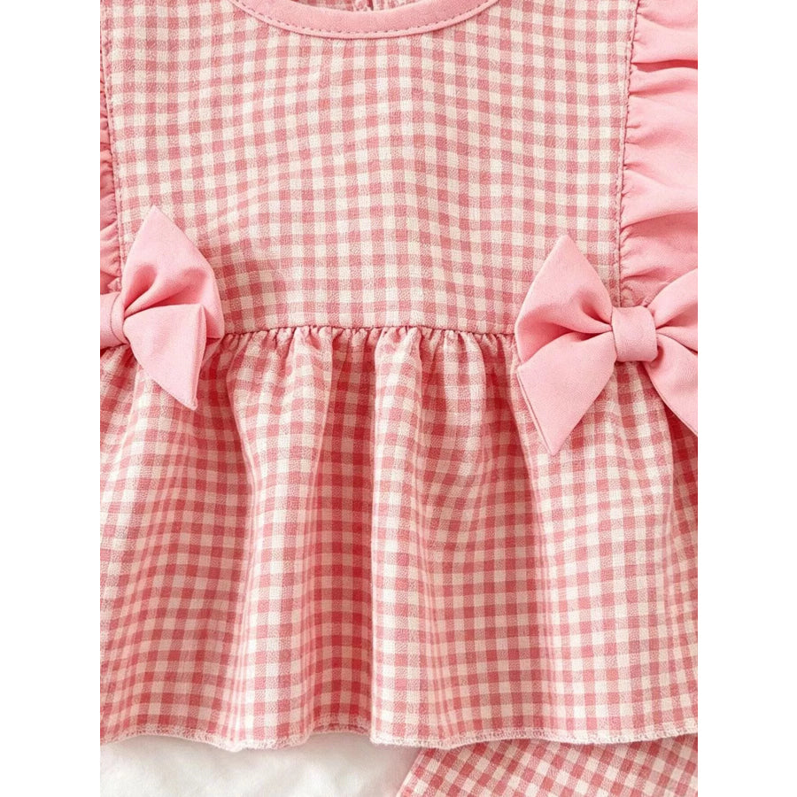 Children’s Ruffled Plaid Top and Pants Set Apparel and Accessories
