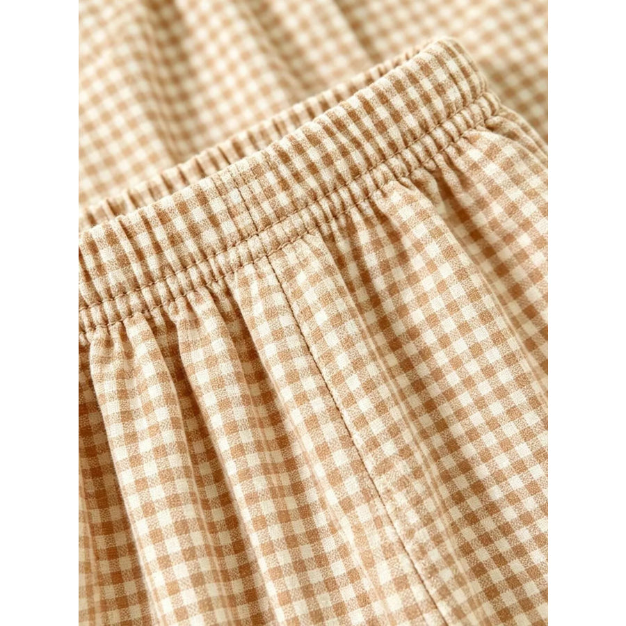Children’s Ruffled Plaid Top and Pants Set Apparel and Accessories