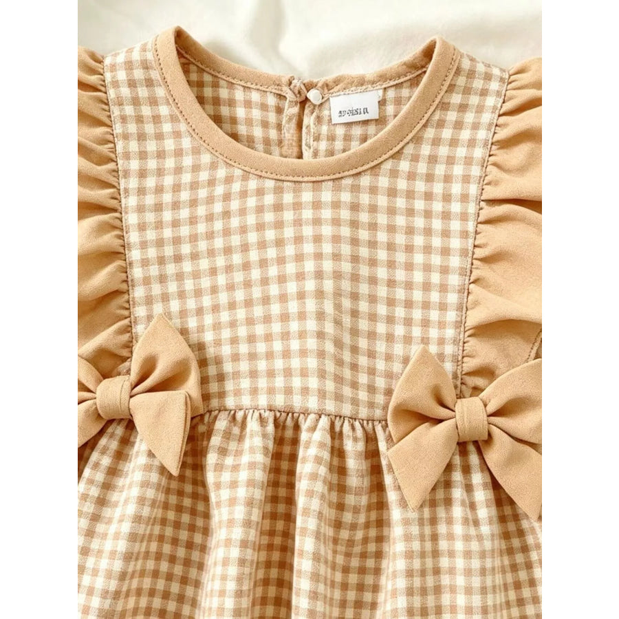 Children’s Ruffled Plaid Top and Pants Set Apparel and Accessories